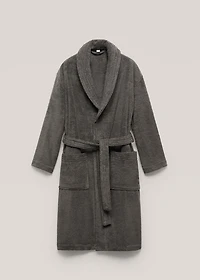 Soft cotton bathrobe