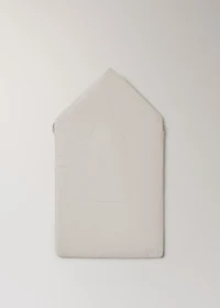 Mini checkered cotton stroller bag