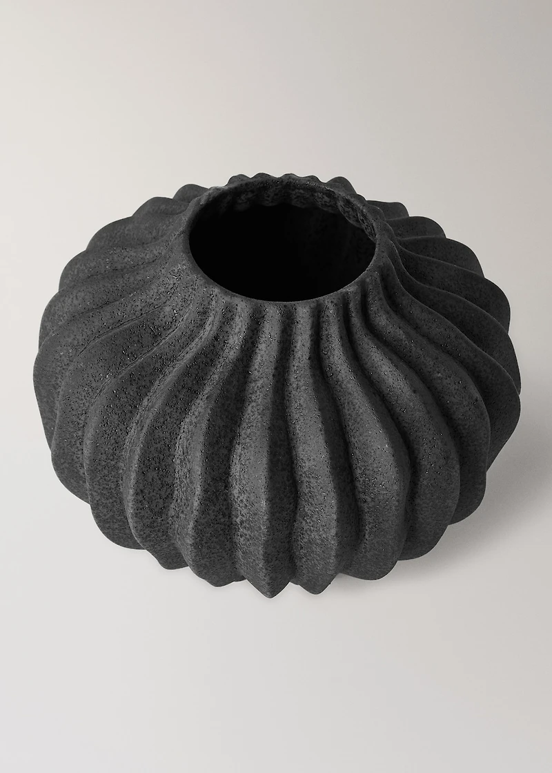 Small organic earthenware vase