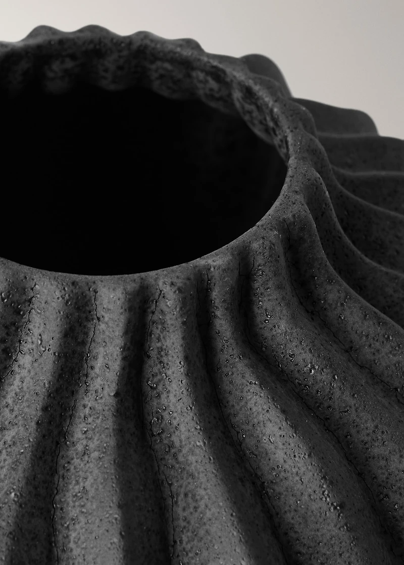 Small organic earthenware vase