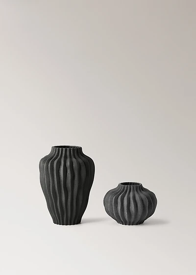 organic earthenware vase