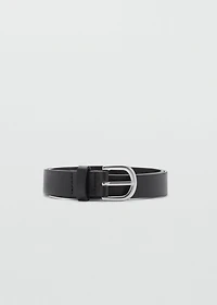 Faux-leather belt