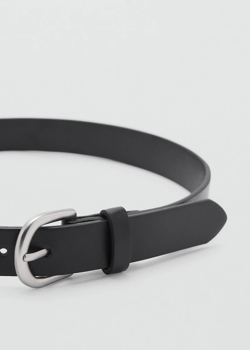 Faux-leather belt