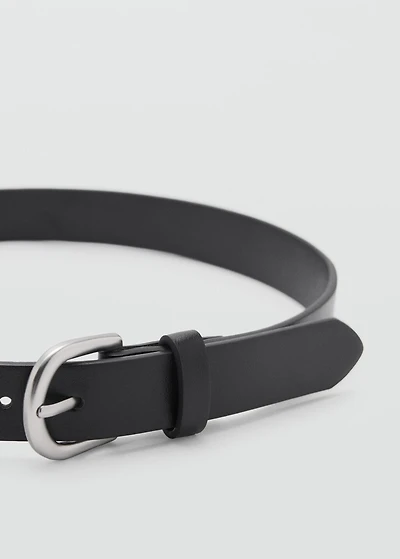 Faux-leather belt