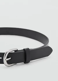 Faux-leather belt