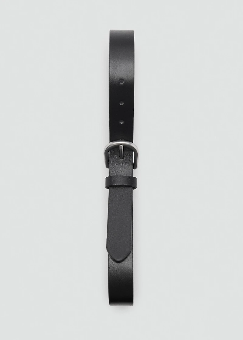 Faux-leather belt