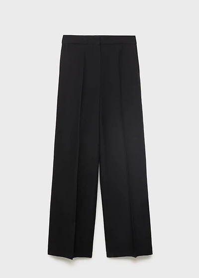 Straight mid-rise suit pants