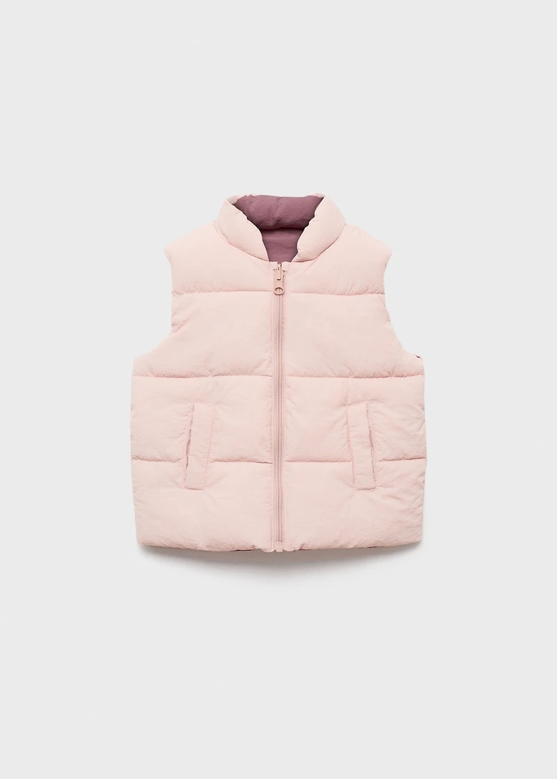 Reversible quilted vest