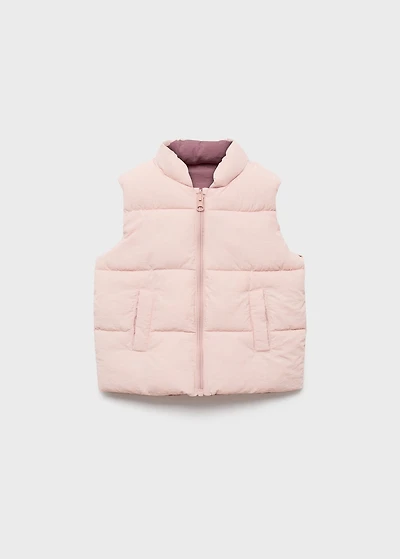 Reversible quilted vest