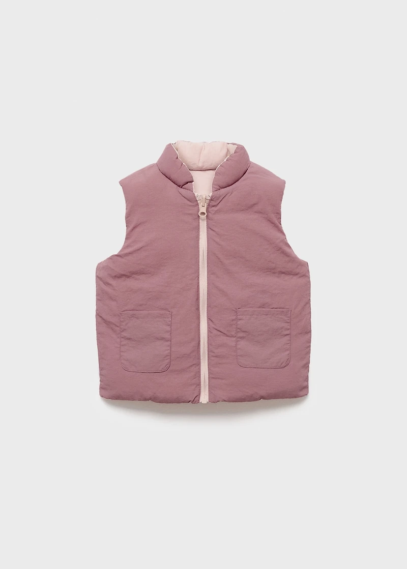 Reversible quilted vest
