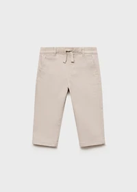 Drawstring cotton pants