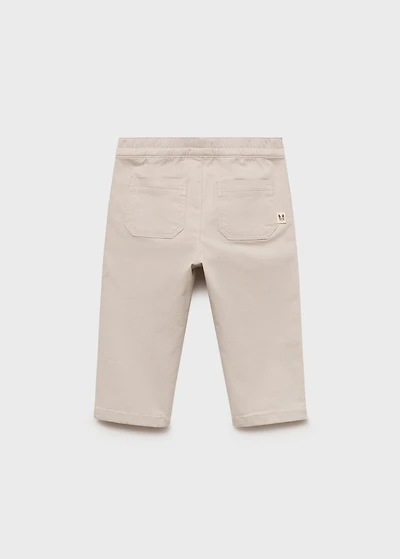 Drawstring cotton pants
