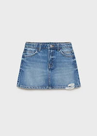 Denim short skirt