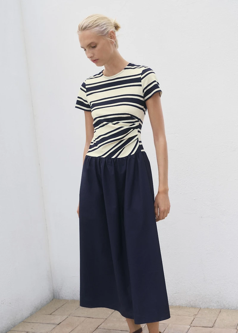 Mixed striped dress