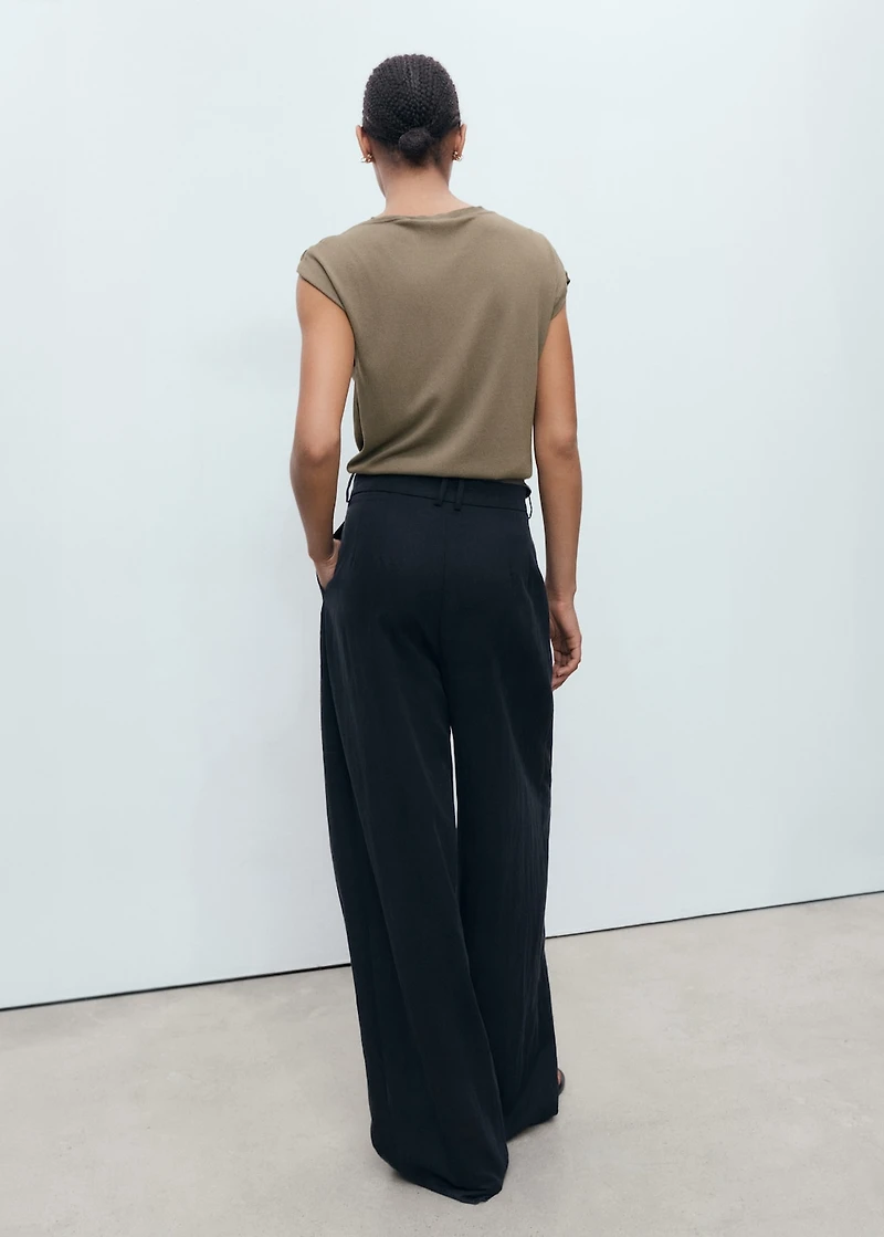 Fine-knit sweater with metallic detail