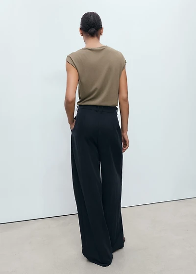 Fine-knit sweater with metallic detail