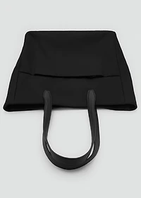 Cotton tote bag with front pocket