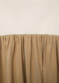 Combined knitted balloon dress