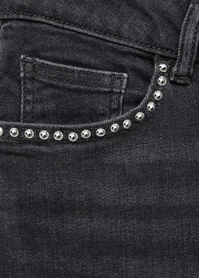 Straight-fit jeans with studs