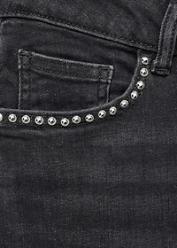 Straight-fit jeans with studs