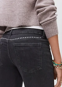 Straight-fit jeans with studs