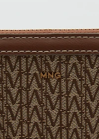 Medium jacquard wallet with logo