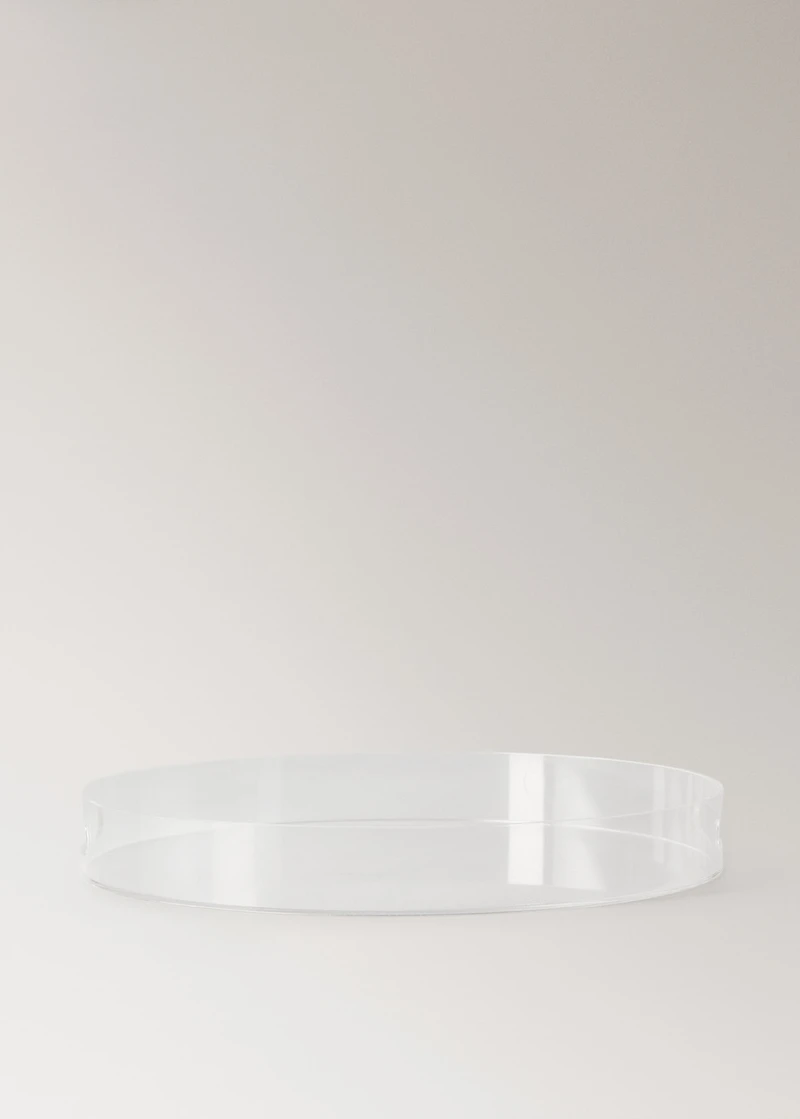 Round acrylic tray