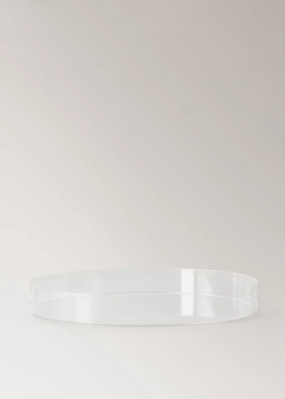 Round acrylic tray