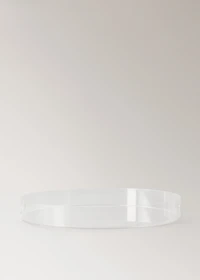 Round acrylic tray