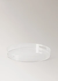 Round acrylic tray