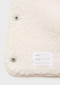 Padded anorak with shearling lining