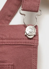 Pocket denim pinafore dress