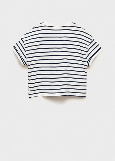 Striped short-sleeved t-shirt