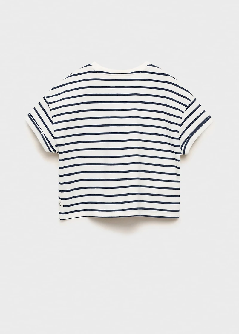 Striped short-sleeved t-shirt
