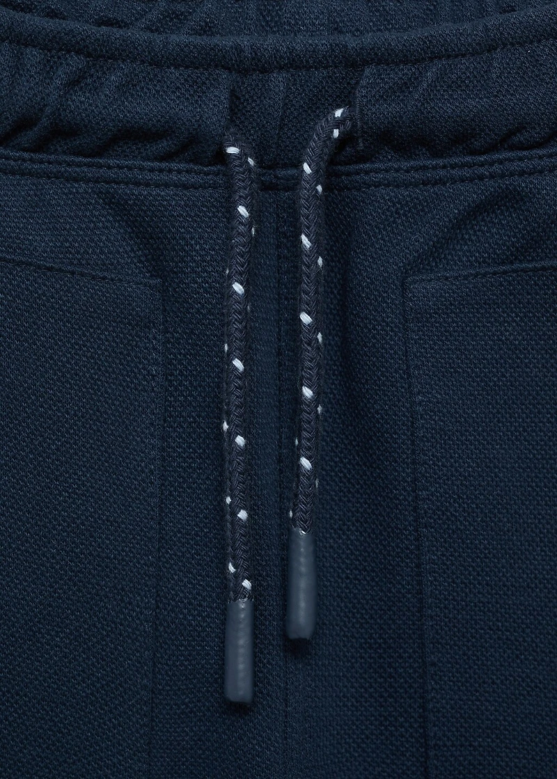 Straight-fit cotton pants