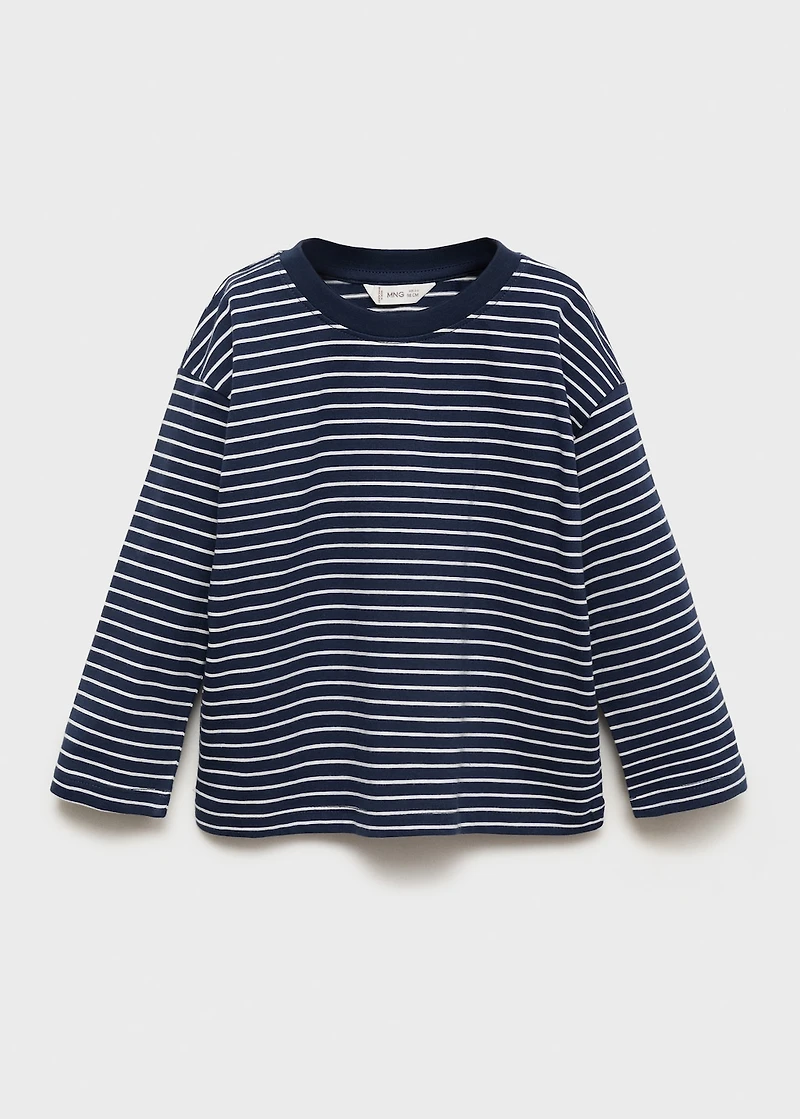 Striped cotton T-shirt