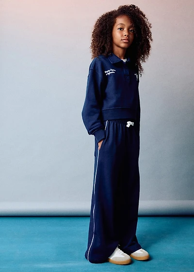 Joggers with side stripe