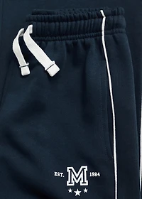 Joggers with side stripe