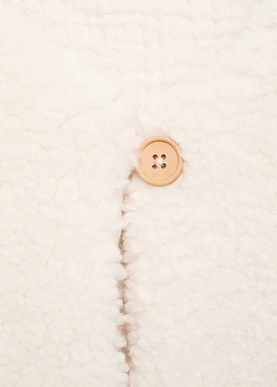 Shearling-effect vest