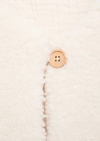 Shearling-effect vest