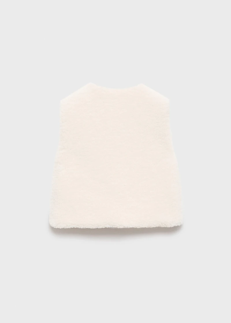 Shearling-effect vest
