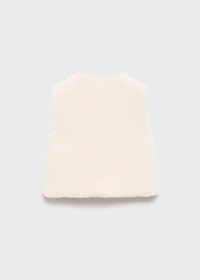 Shearling-effect vest
