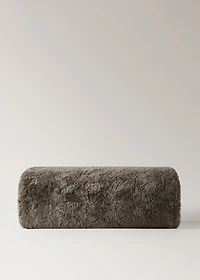 Large faux-fur textured blanket