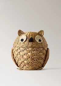 Rattan owl children’s basket