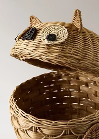 Rattan owl children’s basket