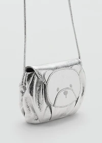 Metallic teddy bear bag