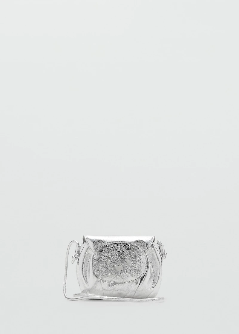 Metallic teddy bear bag