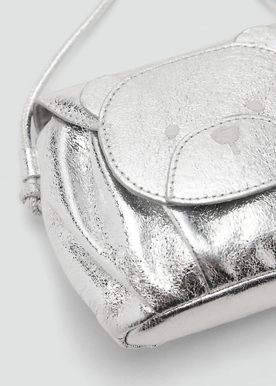 Metallic teddy bear bag