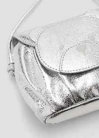 Metallic teddy bear bag