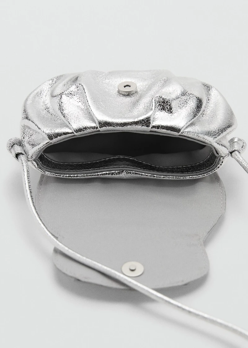 Metallic teddy bear bag